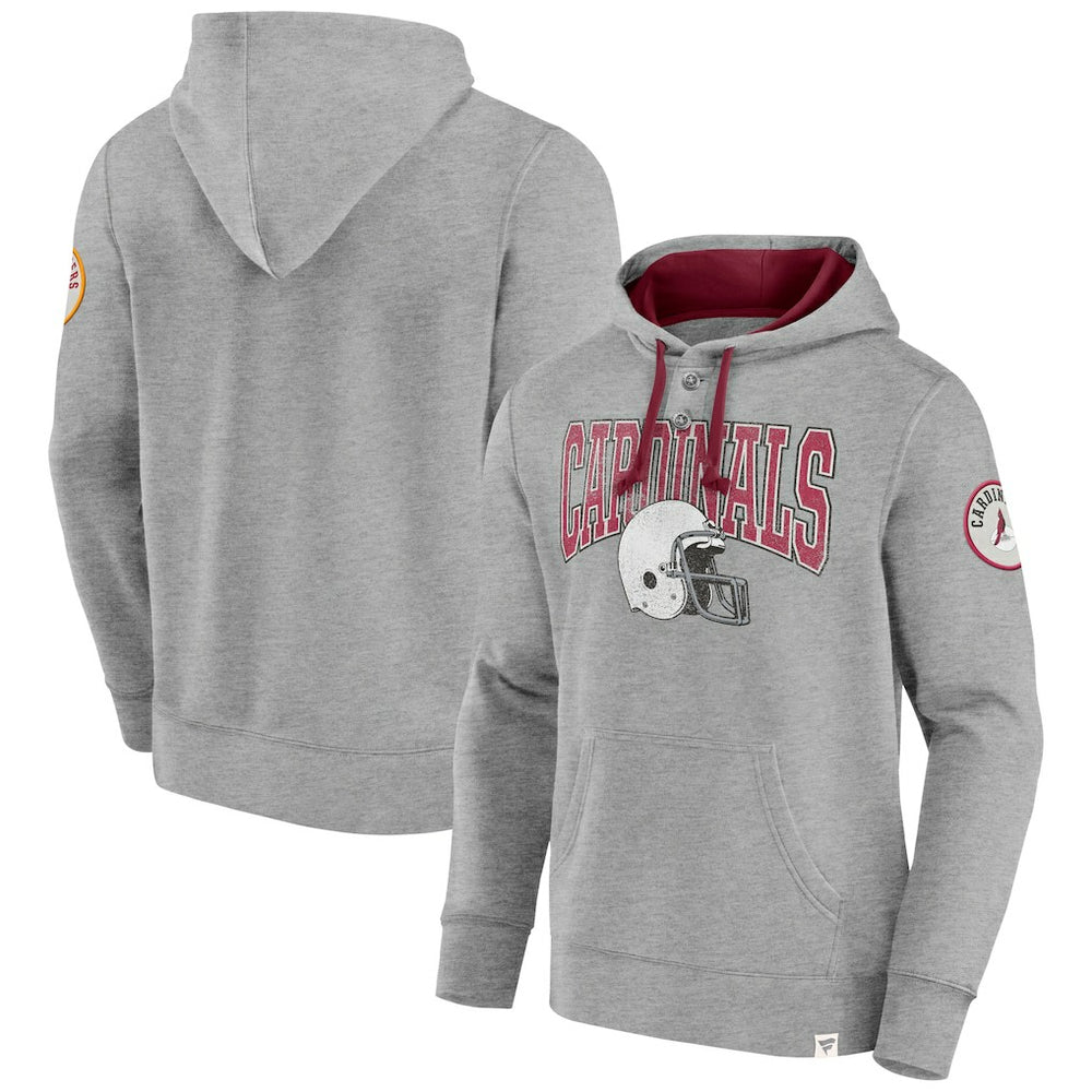 Arizona Cardinals Label Maker Pullover Hoodie - Heather Gray for sale