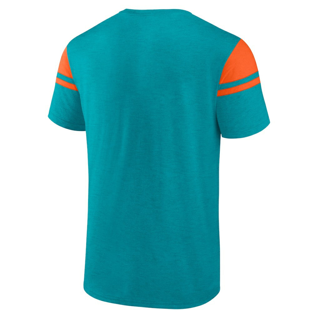 Miami Dolphins Old School Play Slub T-Shirt - Aqua on sale