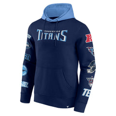 Tennessee Titans Patched Out Pullover Hoodie - Navy/Light Blue discount