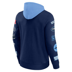 Tennessee Titans Patched Out Pullover Hoodie - Navy/Light Blue discount