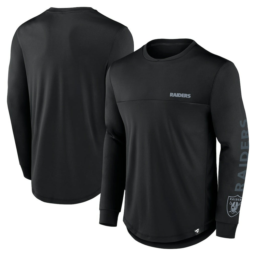 Las Vegas Raiders Blackout Long Sleeve T-Shirt - Black cheap