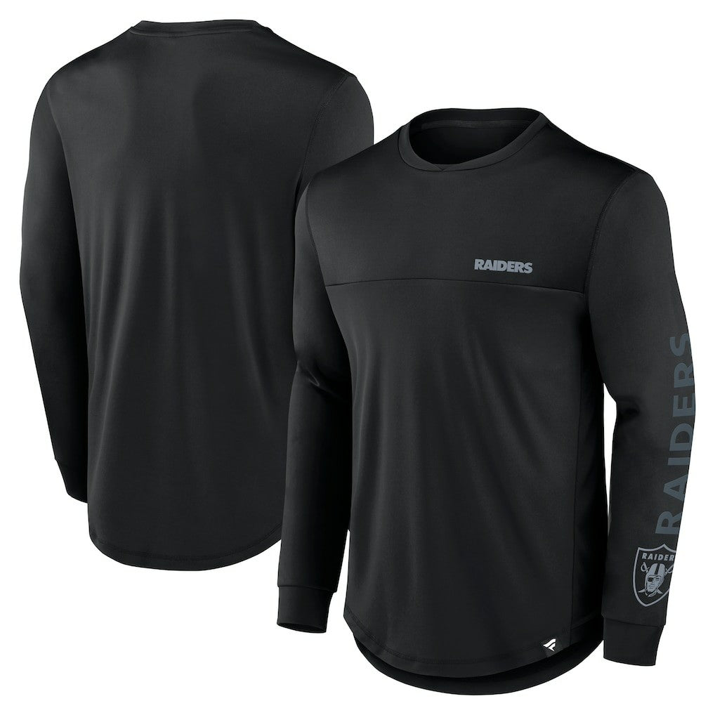 Las Vegas Raiders Blackout Long Sleeve T-Shirt - Black cheap