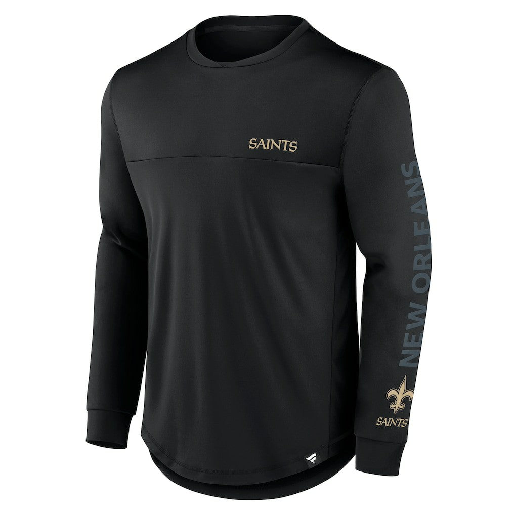 New Orleans Saints Blackout Long Sleeve T-Shirt - Black online