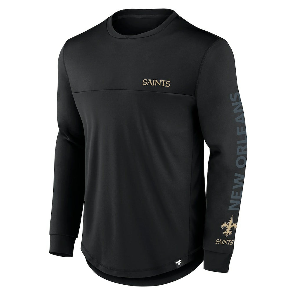 New Orleans Saints Blackout Long Sleeve T-Shirt - Black online