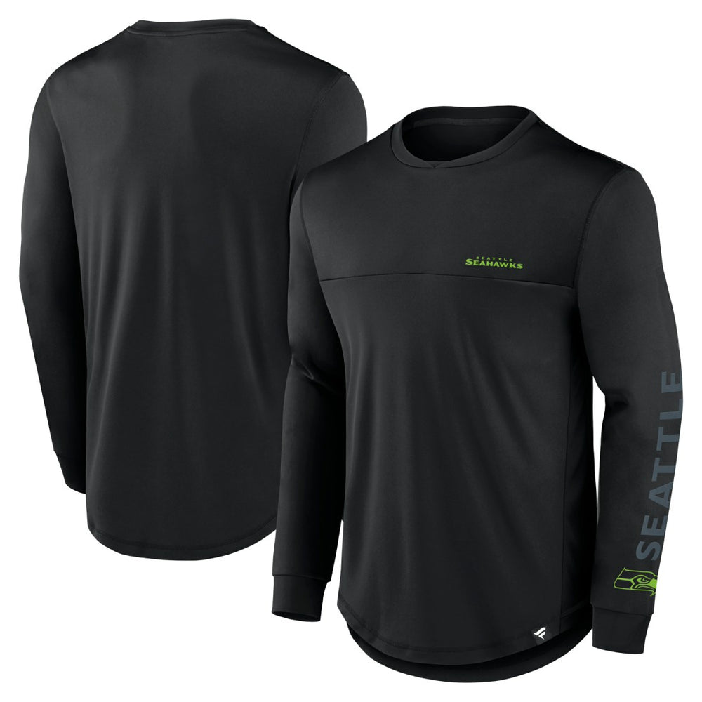 Seattle Seahawks Blackout Long Sleeve T-Shirt - Black for sale