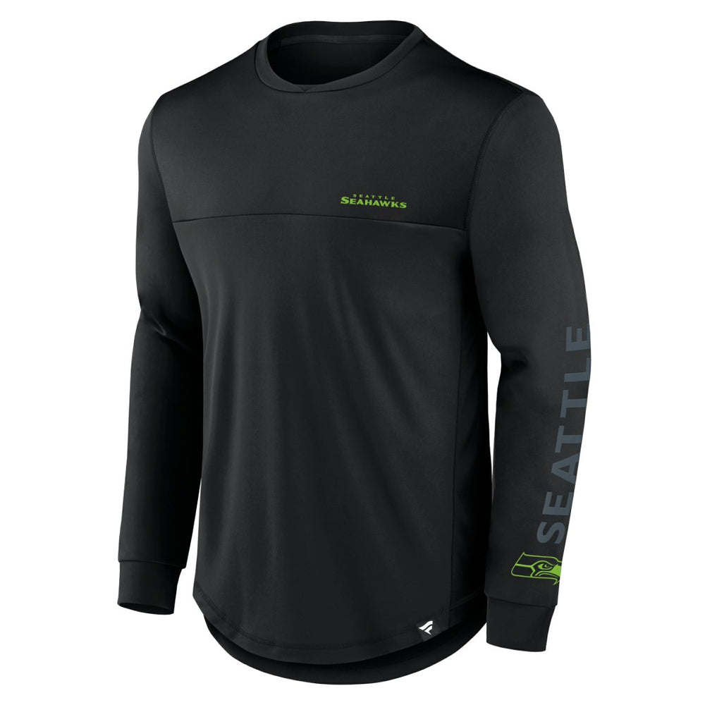 Seattle Seahawks Blackout Long Sleeve T-Shirt - Black for sale