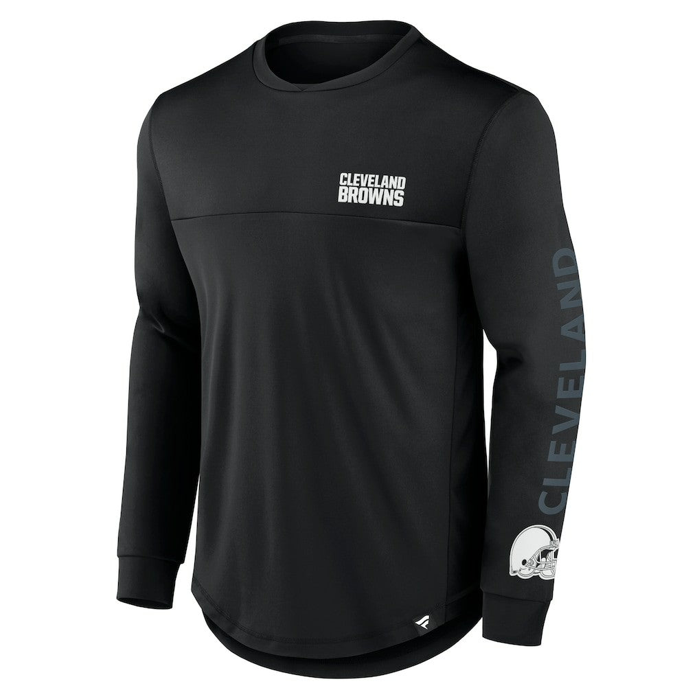 Cleveland Browns Blackout Long Sleeve T-Shirt - Black sale