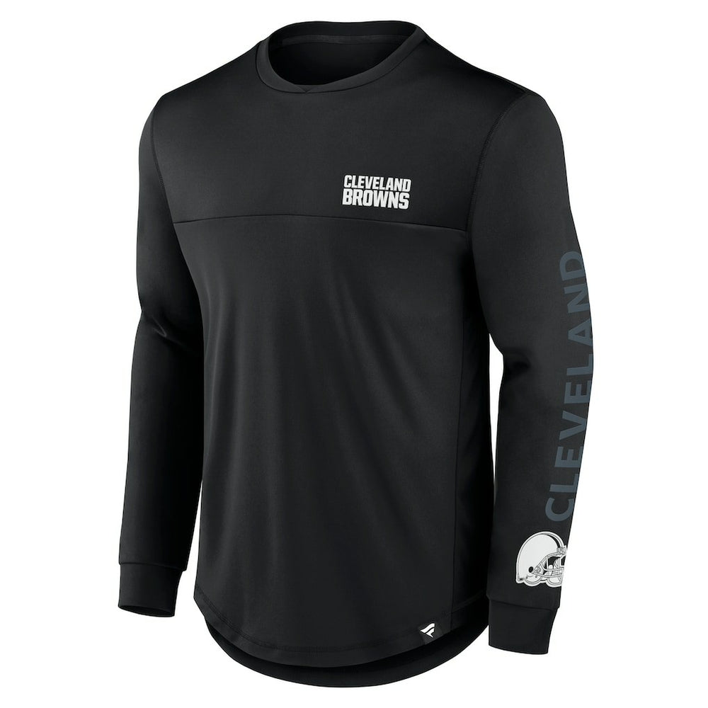 Cleveland Browns Blackout Long Sleeve T-Shirt - Black sale