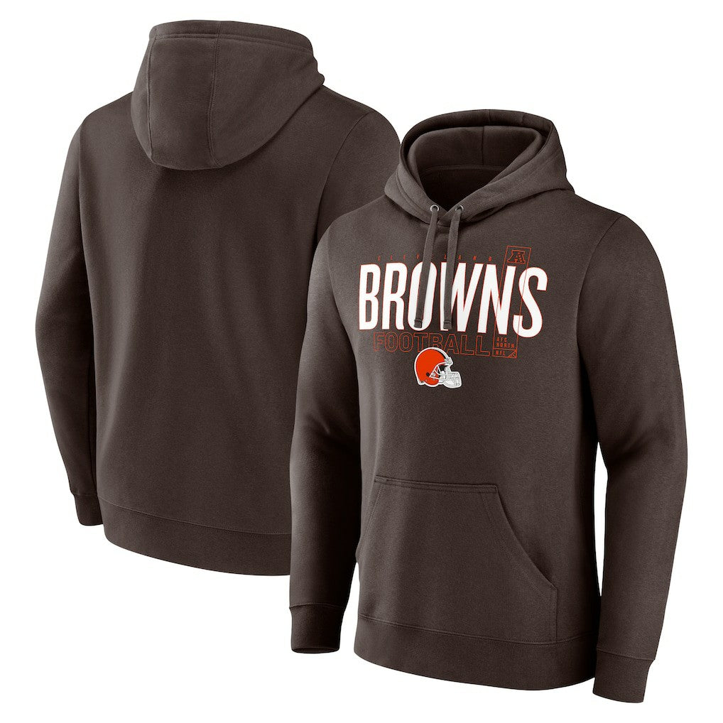 Cleveland Browns Pylon Outline Pullover Hoodie - Brown outlet