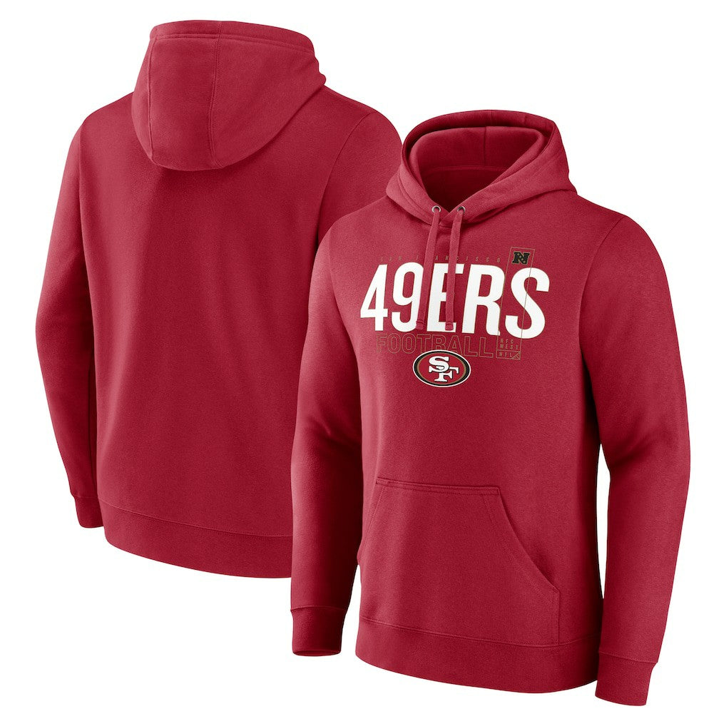 San Francisco 49ers Pylon Outline Pullover Hoodie - Scarlet on sale