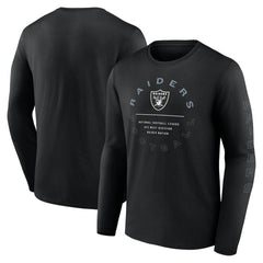 Las Vegas Raiders Stat Sheet Long Sleeve T-Shirt - Black cheap