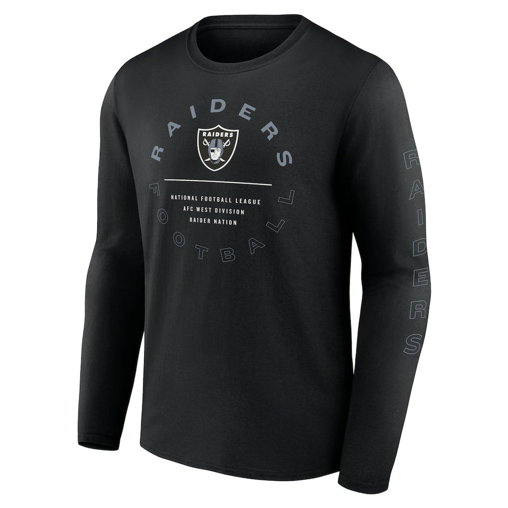 Las Vegas Raiders Stat Sheet Long Sleeve T-Shirt - Black cheap