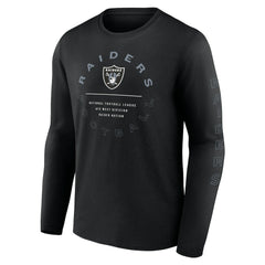 Las Vegas Raiders Stat Sheet Long Sleeve T-Shirt - Black cheap