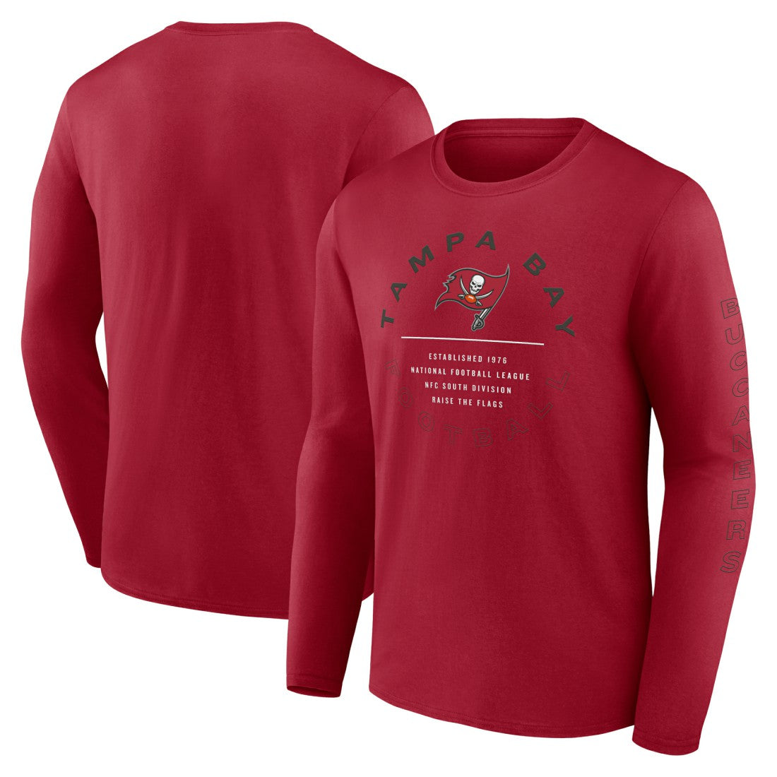 Tampa Bay Buccaneers Stat Sheet Long Sleeve T-Shirt - Red on sale