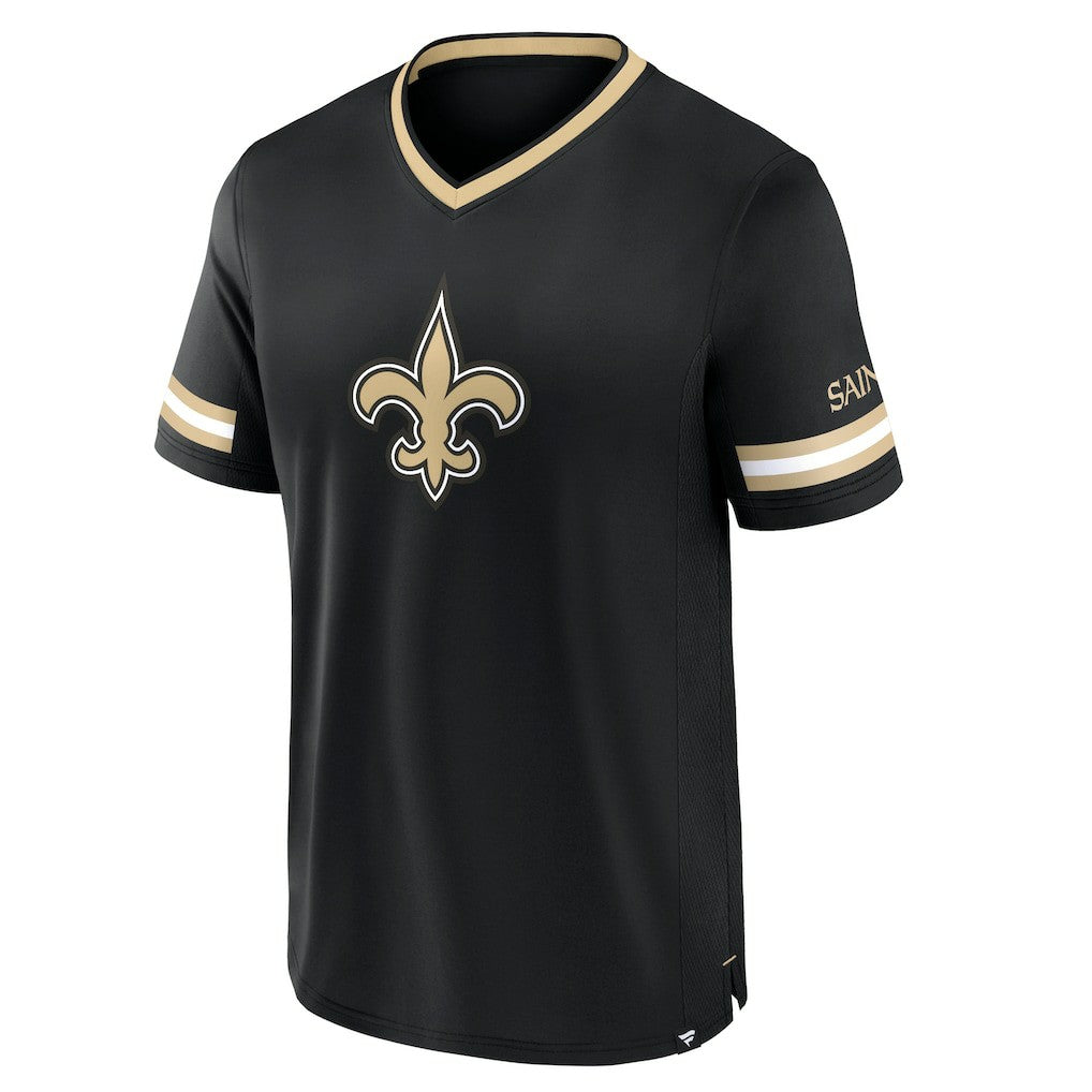 New Orleans Saints Stripe Stacking T-Shirt - Black cheap