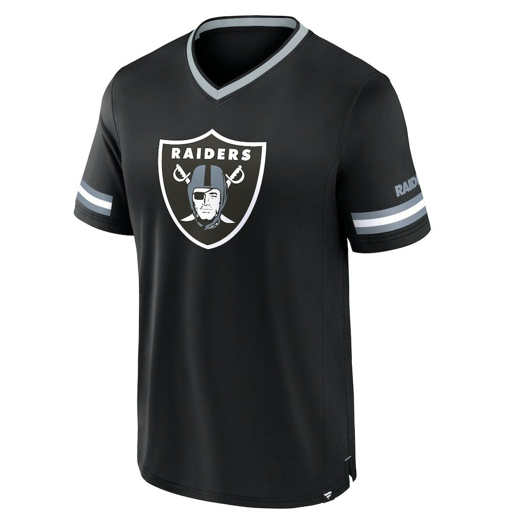 Las Vegas Raiders Stripe Stacking T-Shirt - Black on sale