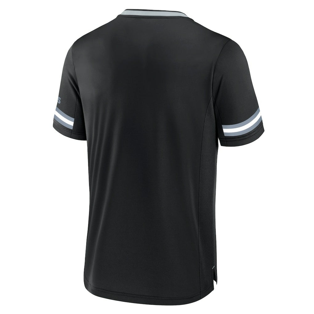 Las Vegas Raiders Stripe Stacking T-Shirt - Black on sale