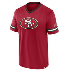 San Francisco 49ers Stripe Stacking T-Shirt - Scarlet cheap