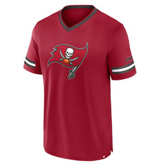 Tampa Bay Buccaneers Stripe Stacking T-Shirt - Red on sale