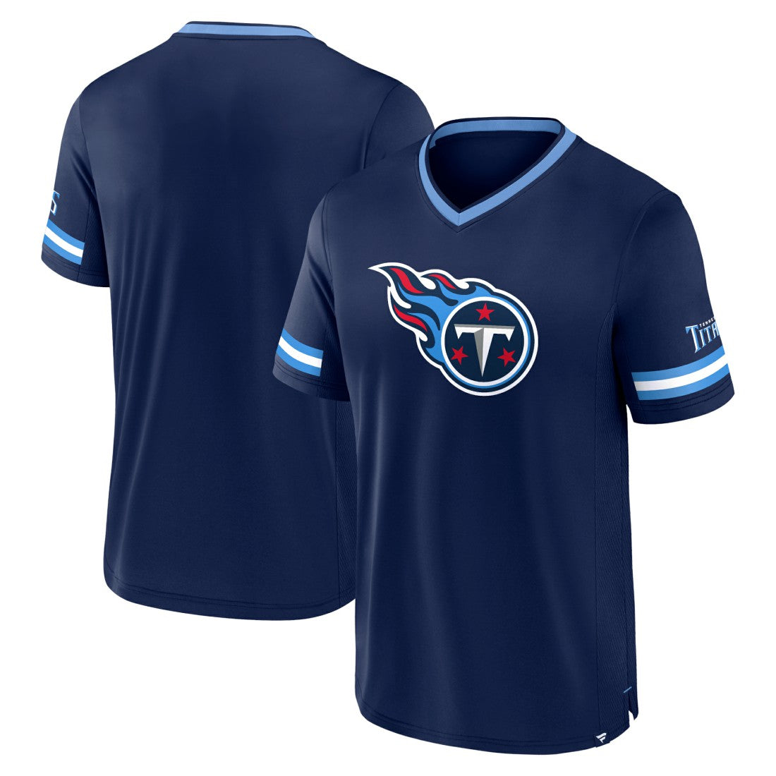 Tennessee Titans Stripe Stacking T-Shirt - Navy discount