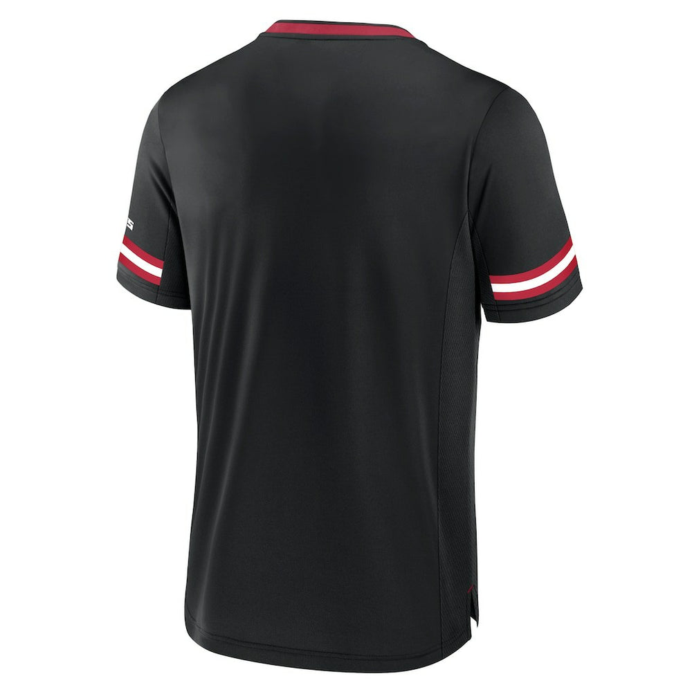 Atlanta Falcons Stripe Stacking T-Shirt - Black sale