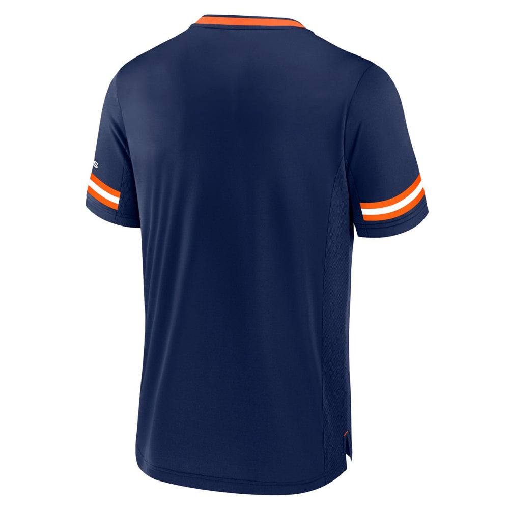 Denver Broncos Stripe Stacking T-Shirt - Navy outlet