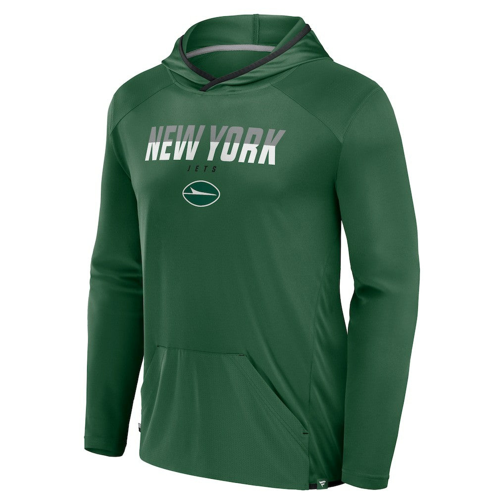 New York Jets Transitional Defender Hoodie Long Sleeve T-Shirt - Green for sale