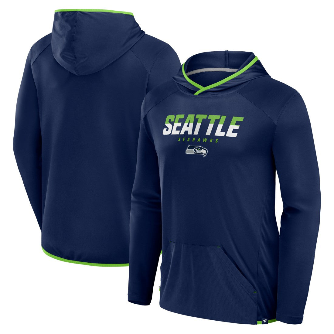 Seattle Seahawks Transitional Defender Hoodie Long Sleeve T-Shirt - College Navy outlet