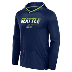 Seattle Seahawks Transitional Defender Hoodie Long Sleeve T-Shirt - College Navy outlet