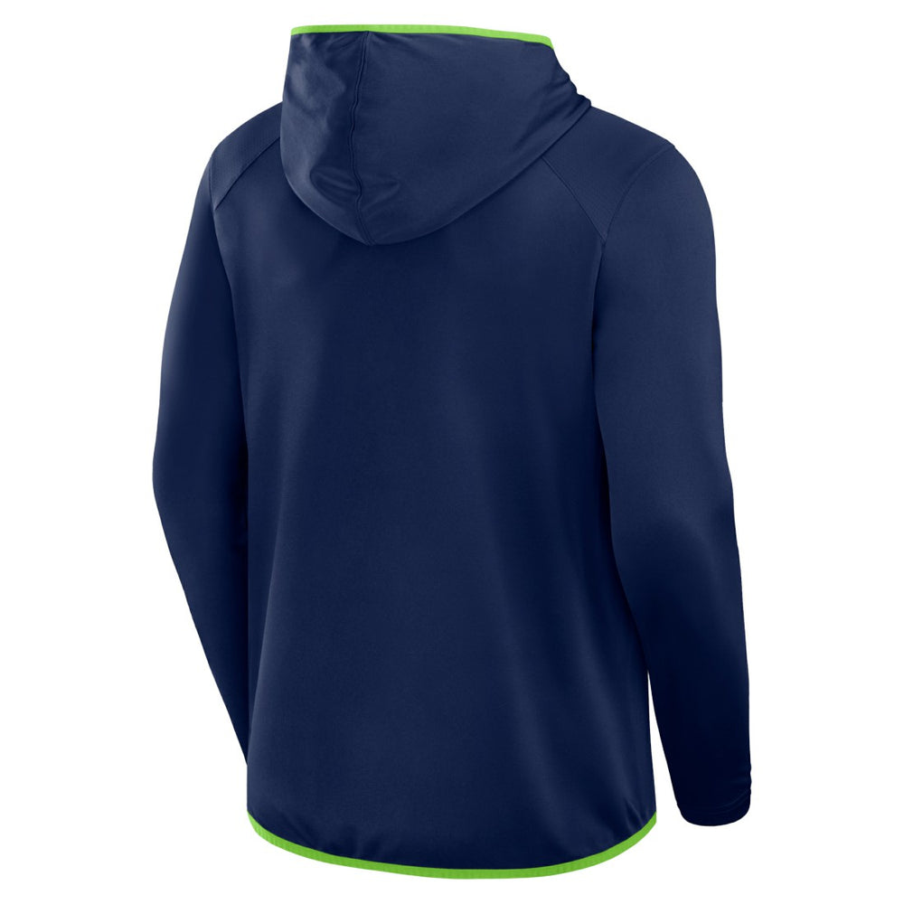 Seattle Seahawks Transitional Defender Hoodie Long Sleeve T-Shirt - College Navy outlet