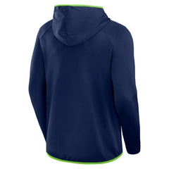 Seattle Seahawks Transitional Defender Hoodie Long Sleeve T-Shirt - College Navy outlet