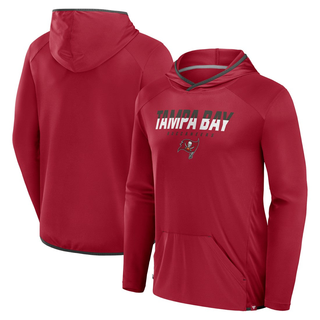 Tampa Bay Buccaneers Transitional Defender Hoodie Long Sleeve T-Shirt - Red on sale