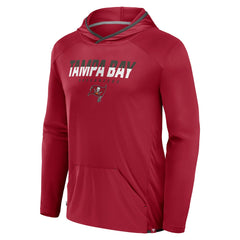 Tampa Bay Buccaneers Transitional Defender Hoodie Long Sleeve T-Shirt - Red on sale