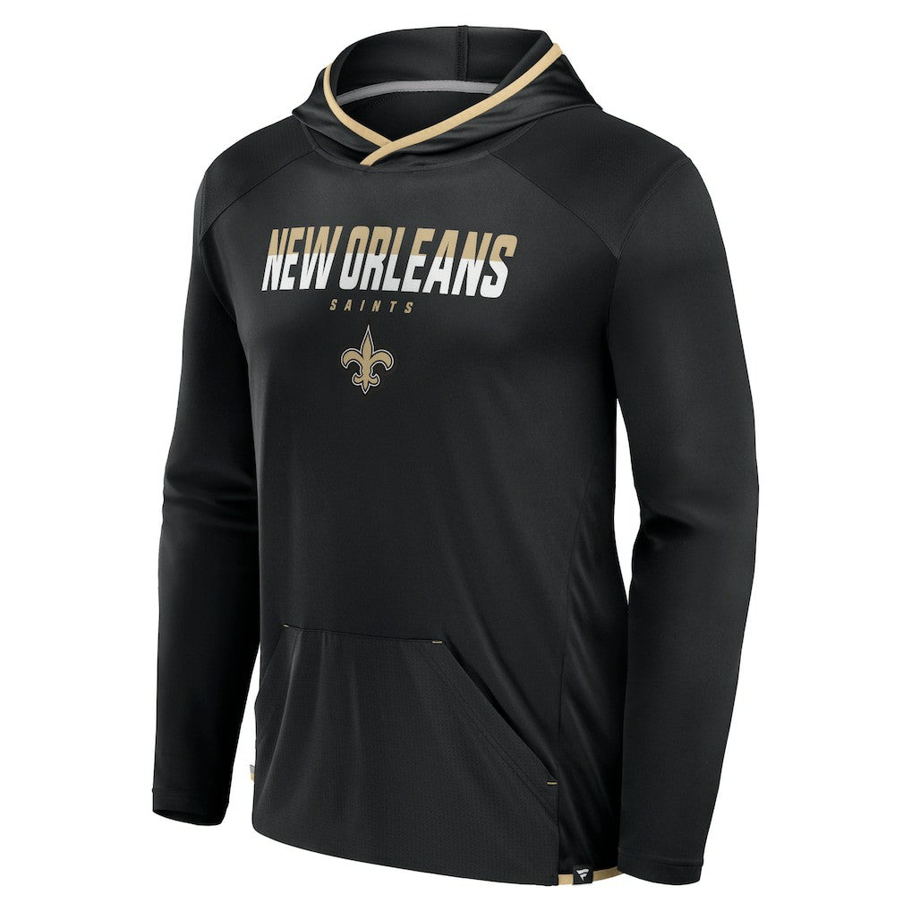 New Orleans Saints Transitional Defender Hoodie Long Sleeve T-Shirt - Black discount