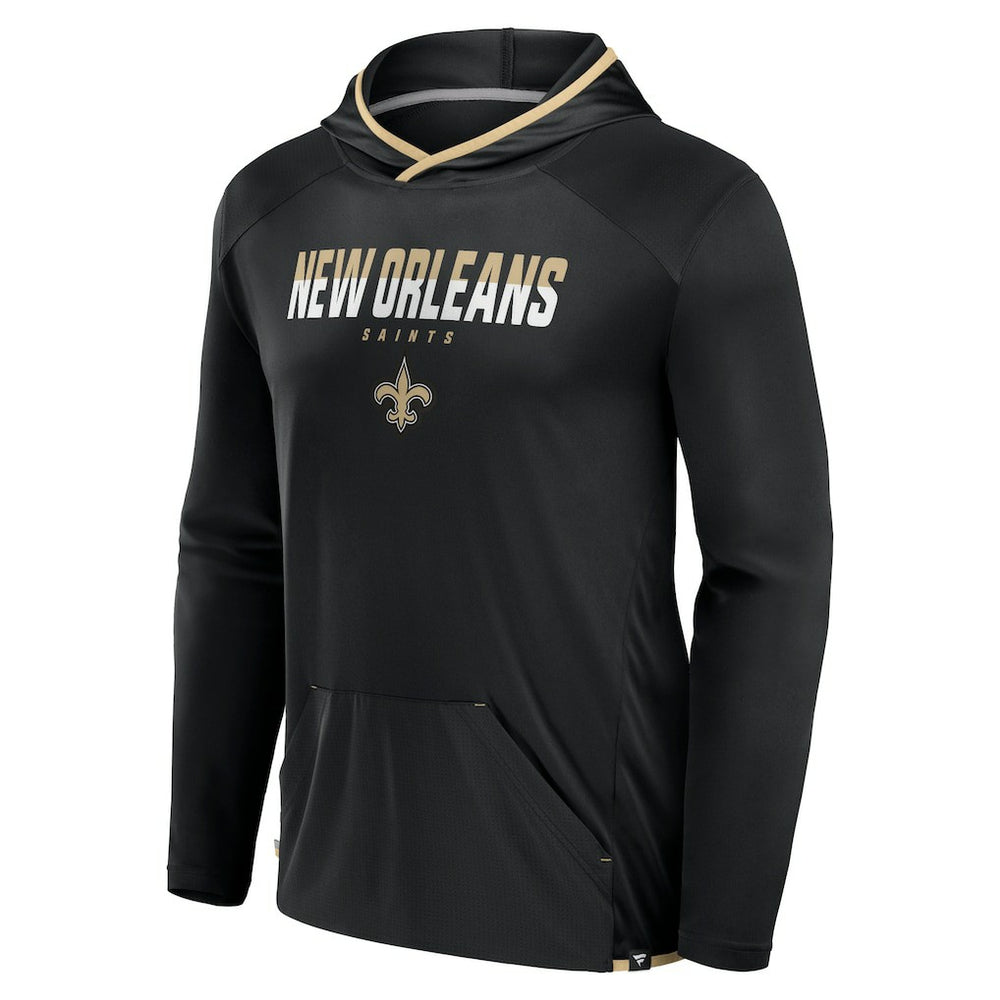 New Orleans Saints Transitional Defender Hoodie Long Sleeve T-Shirt - Black discount