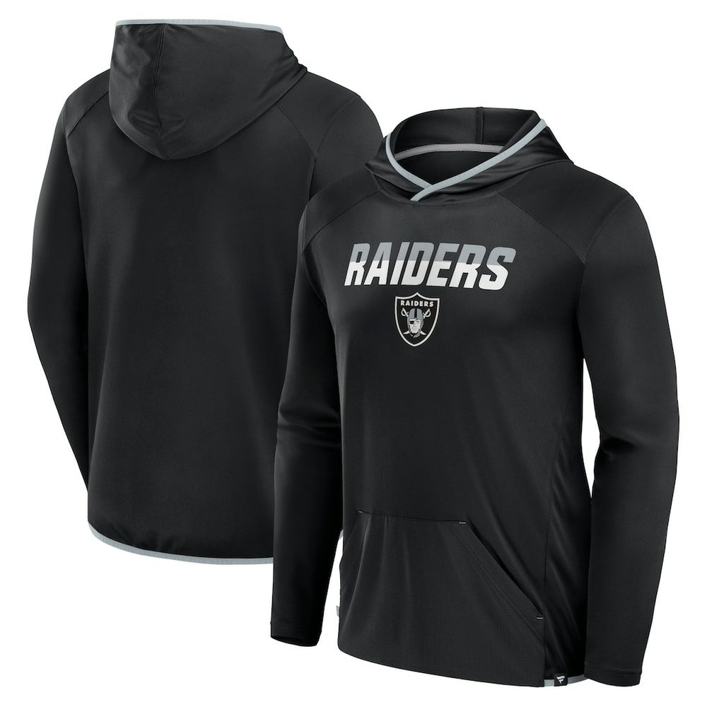Las Vegas Raiders Transitional Defender Hoodie Long Sleeve T-Shirt - Black on sale