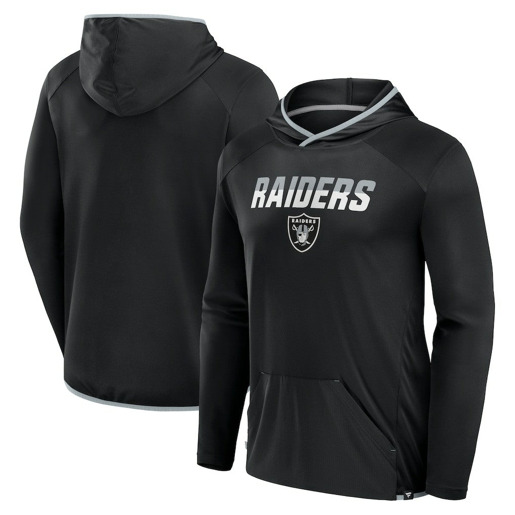 Las Vegas Raiders Transitional Defender Hoodie Long Sleeve T-Shirt - Black on sale