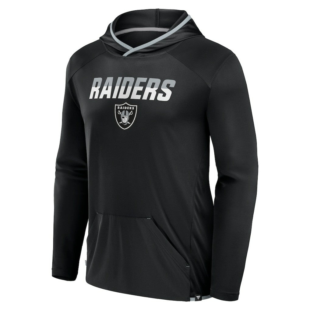 Las Vegas Raiders Transitional Defender Hoodie Long Sleeve T-Shirt - Black on sale