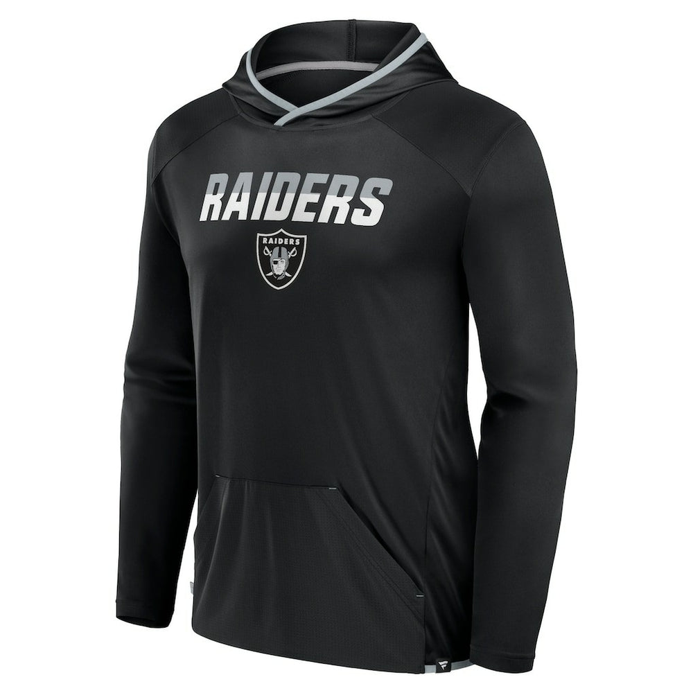 Las Vegas Raiders Transitional Defender Hoodie Long Sleeve T-Shirt - Black on sale