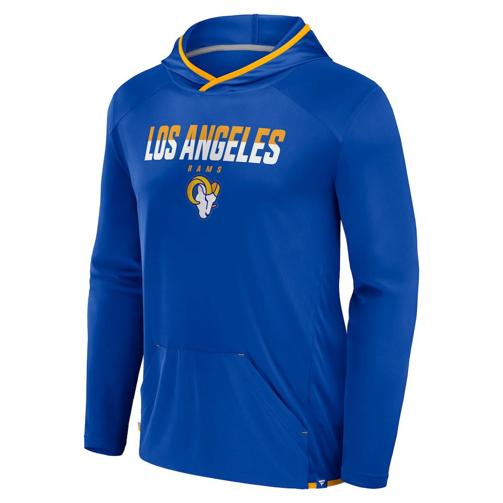 Los Angeles Rams Transitional Defender Hoodie Long Sleeve T-Shirt - Royal on sale