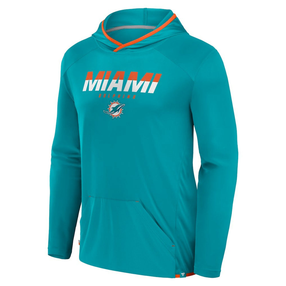 Miami Dolphins Transitional Defender Hoodie Long Sleeve T-Shirt - Aqua outlet