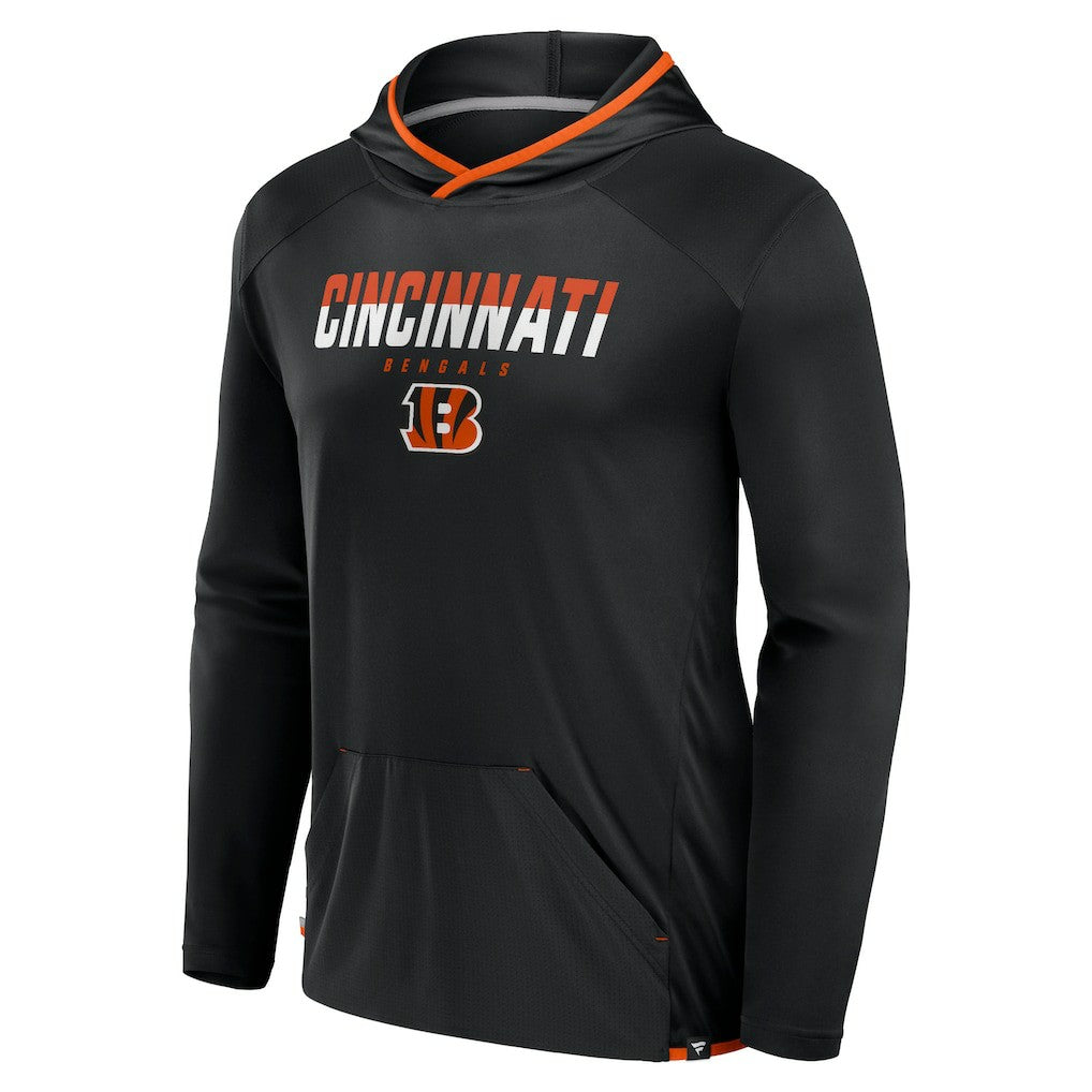 Cincinnati Bengals Transitional Defender Hoodie Long Sleeve T-Shirt - Black sale