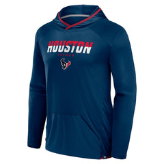 Houston Texans Transitional Defender Hoodie Long Sleeve T-Shirt - Navy for sale
