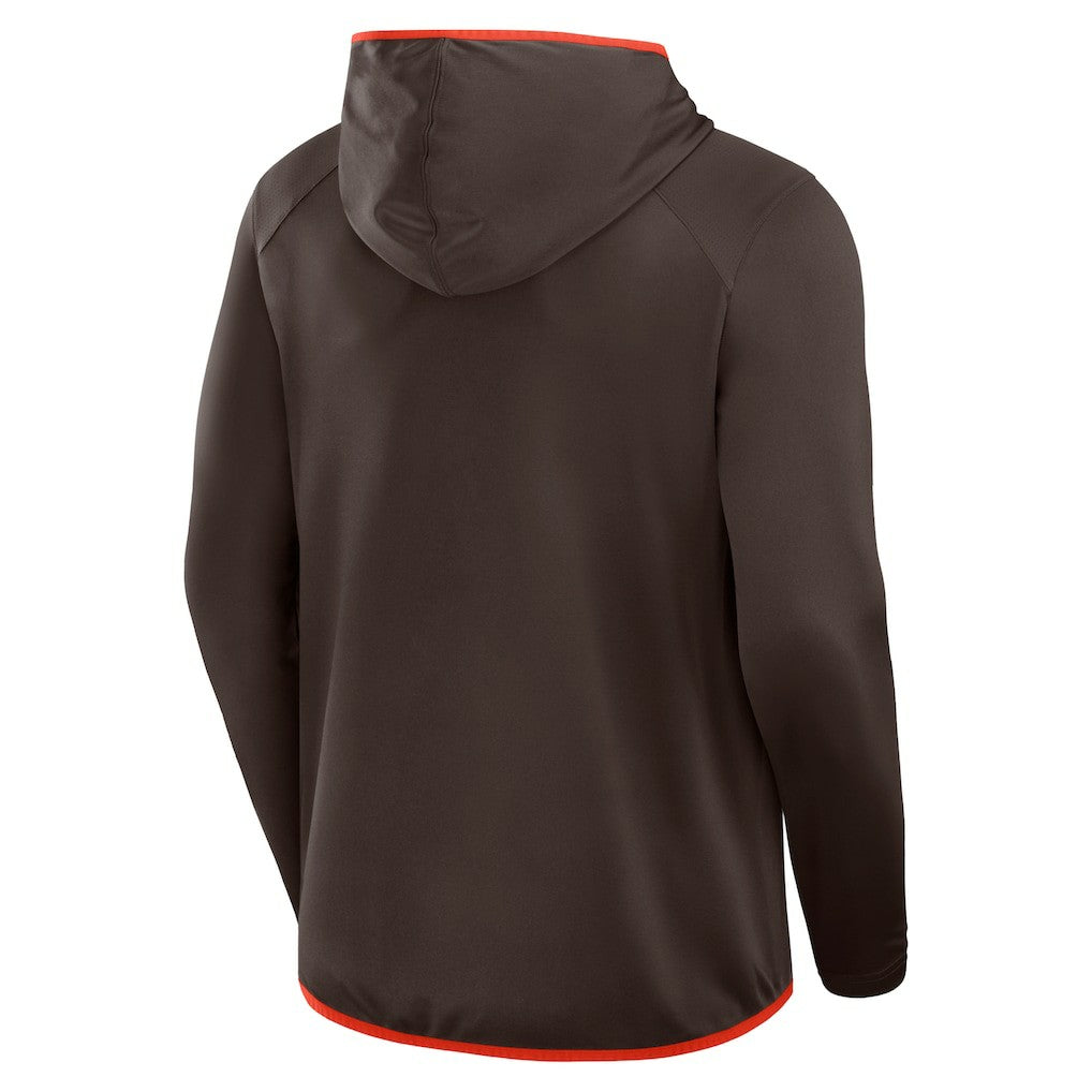 Cleveland Browns Transitional Defender Hoodie Long Sleeve T-Shirt - Brown sale