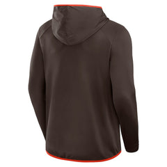 Cleveland Browns Transitional Defender Hoodie Long Sleeve T-Shirt - Brown sale