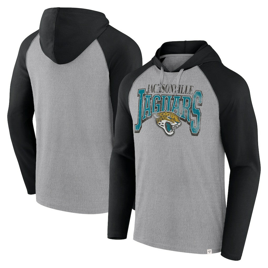 Jacksonville Jaguars Under Center Long Sleeve Hoodie T-Shirt - Gray/Black discount