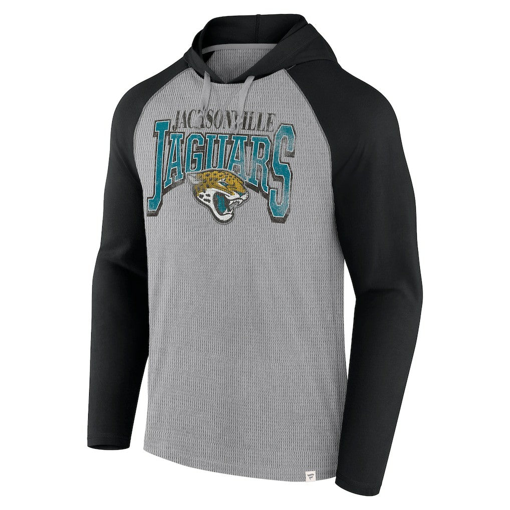 Jacksonville Jaguars Under Center Long Sleeve Hoodie T-Shirt - Gray/Black discount