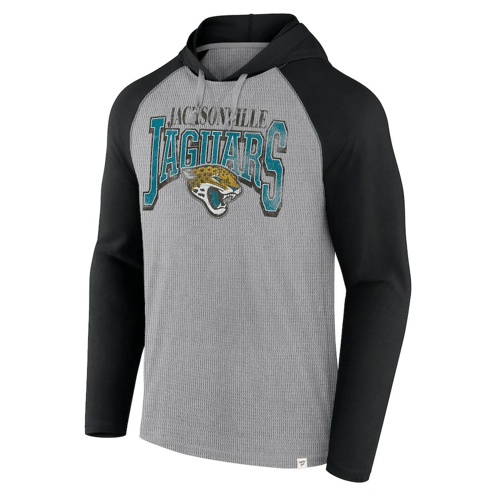 Jacksonville Jaguars Under Center Long Sleeve Hoodie T-Shirt - Gray/Black discount