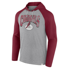 Arizona Cardinals Under Center Long Sleeve Hoodie T-Shirt - Gray/Cardinal for sale