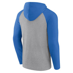 Los Angeles Chargers Under Center Long Sleeve Hoodie T-Shirt - Gray/Powder Blue sale